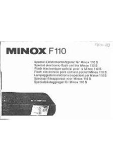 Minox F 110 manual. Camera Instructions.